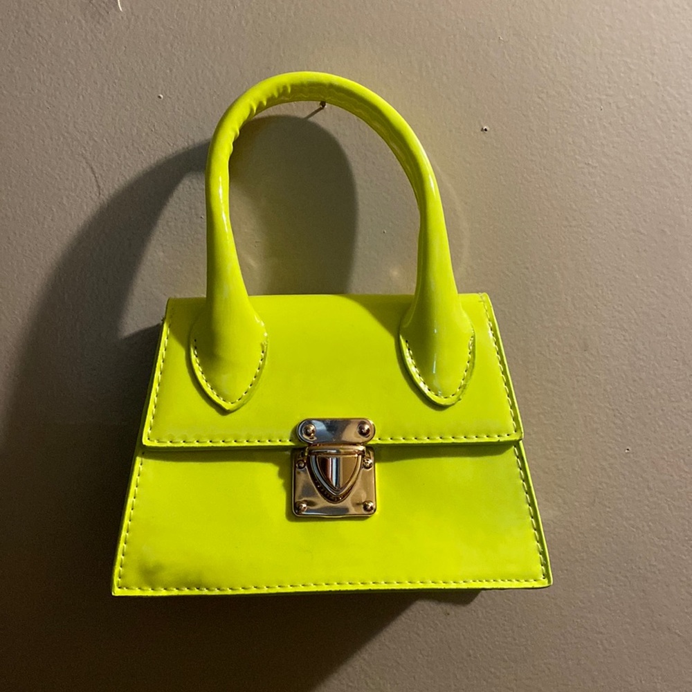 Neon green/yellow mini bag